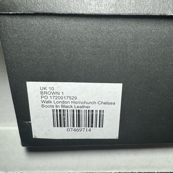 Walk London Black Leather Chelsea Boots Men’s US size 11 - Picture 6 of 8